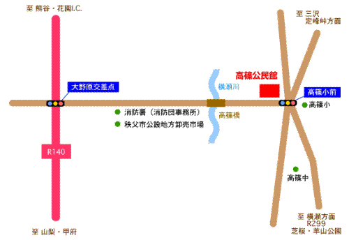 高篠公民館 地図