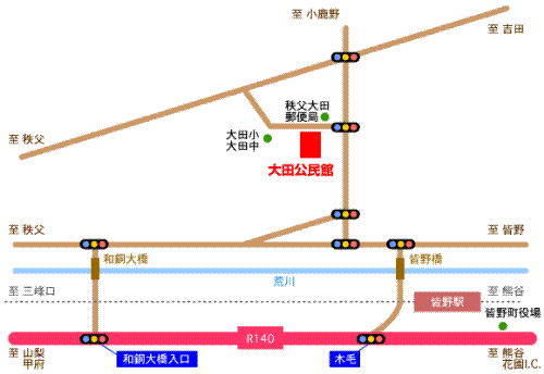大田公民館 地図