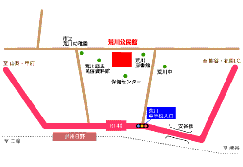 荒川公民館 地図