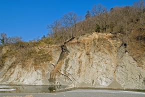 取方の大露頭