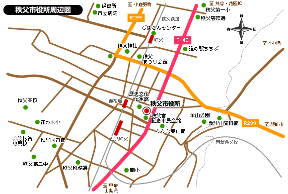 歴史文化伝承館　周辺図