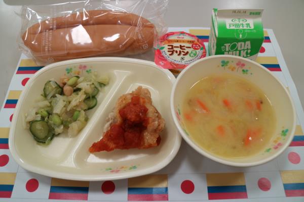 コロンビア料理の給食メニュー