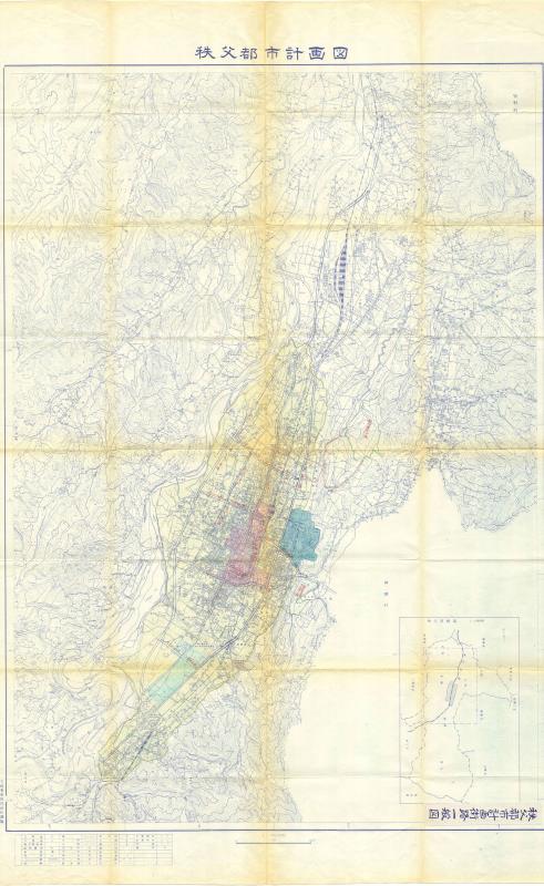 昭和41年秩父都市計画街路一般図