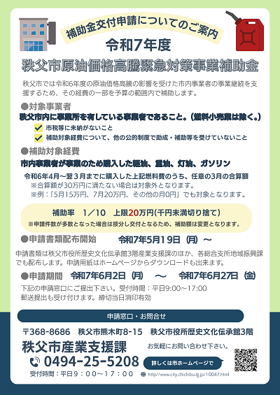 原油価格高騰緊急経済対策補助金
