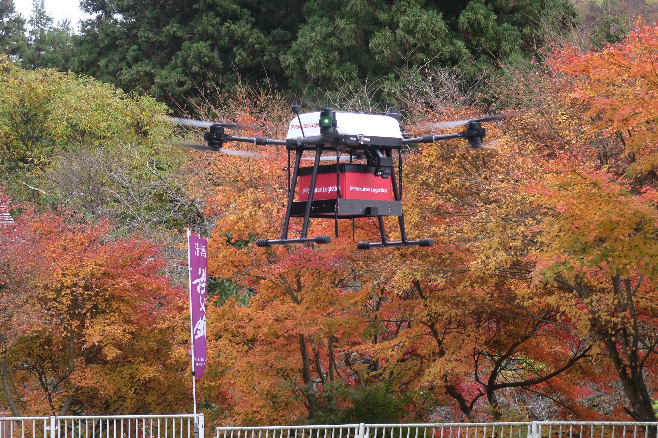 二瀬実証ドローン写真